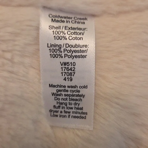 Coldwater Creek Quilted Tan Vest Size L - Picture 11 of 12